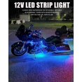 thumbnail image 3 of 12V Led Light Strip 27.5CM Waterproof Led Light Strips for Cars Motorcycles Cart Interior & Exterior Marine Boat Blue Led Strip, 3 of 4