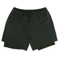 thumbnail image 6 of LRD Men's Workout Shorts with Compression Liner 5 Inch Inseam Black / Black S, 6 of 6