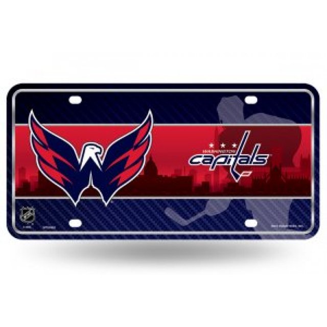 Plaque d'Immatriculation en Métal Washington Capitals