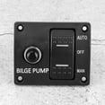 thumbnail image 4 of Bilge Pump Switch Panel, Bilge Pump 3 Way Panel Built In Fuse Holder Current Protection Automatic Float Switch  For 12V 24V DC Boat Bilge Pump, 4 of 8