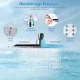 thumbnail image 6 of VXV 10" Filtered Rainfall Shower Head, 20 Stages Shower Filter, High Pressure Filtered Shower Head for Hard Water, Powerful Shower Head with Filters, Chrome, 6 of 6