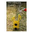 thumbnail image 5 of Ensemble de 2 Pcs de Mâtx de Store Tube Fixe Coupe-Vent Réglable Accessoires de Support de Tente de Camping Extérieur-Rouge, 5 of 5