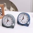 thumbnail image 5 of 4.25 Inch Analog Alarm Clock with Light - Compact Desk Clock, Adjustable Viewing Angle, Silent Operation, 5 of 7