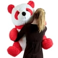 thumbnail image 5 of Valentine's Day Big Plush Animal Customizable Giant Stuffed Red Panda Bear 32 Inches Soft with Personalized Heart on Chest to Express Love, Made in USA Huge Plushie Packed in Big Box Ready to Hug, 5 of 11