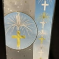 thumbnail image 3 of 7Ft Long Gold & Silver Cross Foil Cascade Column Hanging Party Decoration - New, 3 of 5