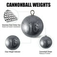 thumbnail image 2 of Dr.Fish Cannonball Sinkers Saltwater Ocean Bottom Fishing Round Ball Lead Sinkers 1-16oz, 2 of 6