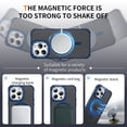 thumbnail image 3 of ShellTech Strong  for iPhone 14 Pro Magnetic & Lens Stand Case [Mil-Grade Protection][Adjustable Kickstand] Translucent Slim Hard Back Soft Edge,Blue, 3 of 9