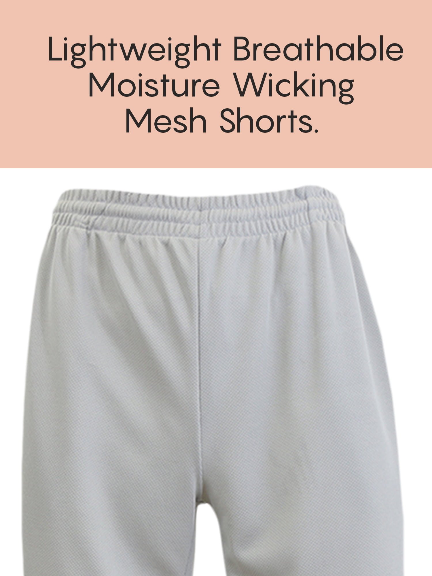 Men's 5-Pack Lightweight Breathable Moisture Wicking Mesh Shorts