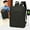 Black, variant on Slim 16 Inch Water Resistant Travel Laptop Backpack with USB Port, 36–55L Polyester Business Commute Bag Black