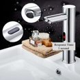 thumbnail image 3 of Grifo infrarrojo automático sin contacto, grifo de agua fría, batería, ahorro de agua, grifo sin contacto para baño, lavabo, fregadero (vertical - 20 cm), 3 of 5