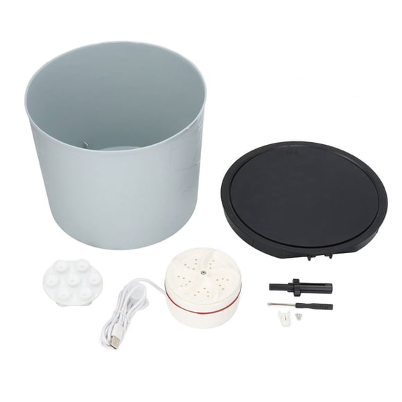 MesaSe Laveuse Portable 5 L Alimentée par USB, Faible Bruit, Matériau ABS Résistant, Idéale pour Chaussettes et sous-Vêtements