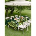 thumbnail image 3 of Outdoor Tablecloth with Umbrella Hole and Zipper, Christmas Snowflakes Rectangle Table Cloth 54x80 Inch Waterproof Tablecloth, Xmas Winter Pine Trees Green Picnic Table Cover for Patio Camping, 3 of 7