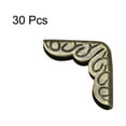 thumbnail image 3 of Unique Bargains Metal Book Corner Protectors Edge Cover Guard 0.63" x 0.63" x 0.16" Bronze Tone 30Pcs, 3 of 4