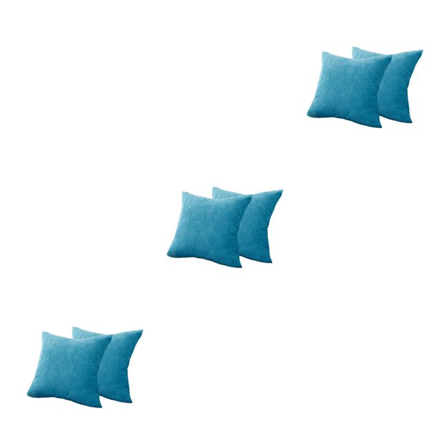 Bearachild 2 Pieces Solid Color Pillow Covers Pillowcase Accessories Living Case Cushion Rustic Room Zipper Furniture with Car Azul 3Conjunto