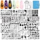 thumbnail image 1 of Set de Placas para Estampado de Uñas Biutee 16 piezas con Sello y Raspador, 1 of 9