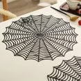 thumbnail image 2 of BUYISI Lace Spider Web Tablecloth For Halloween Round Table Decoration 15 Inch Black, 2 of 6