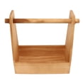 thumbnail image 2 of Cesta De Madera Para Condimentos De Picnic, Cesta De Madera Para Acampar, Estructura Resistente, Portátil, De Gran Capacidad, Con Asa Para Barbacoa ANGGREK Outdoor Wood Storage Basket, 2 of 8