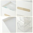 thumbnail image 3 of Soporte de cubierta de caja de pañuelos rectangular con servilletero y decoración de caja de control remoto de papelería, 3 of 6
