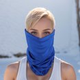 thumbnail image 2 of Unique Bargains 1 Pc Neck Gaiter Ice Silk Solid Color Scarf Mask Bandana Dark Blue, 2 of 5