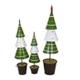 thumbnail image 3 of Ganz Three Tiered Metal Trees - Three Trees 14.5 Inch, Metal - Stripes Star Polka Dots Mx189342 Green, 3 of 3