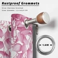thumbnail image 2 of Outdoor Curtains for Patio Waterproof, Pink Eucalyptus Leaves Outdoor Privacy Panels Grommet, Spring Botanical Leaf Branches Blackout Outside Curtains for Porch/Cabana 54"x108", 1 Panel, 2 of 8