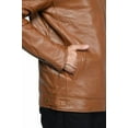 thumbnail image 3 of Men's Brown Leather Jacket, 3 of 6