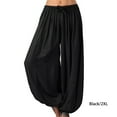 thumbnail image 3 of Qarigey Pantalones deportivos de pierna ancha para mujer, pantalones de chándal de baile para gimnasio, ropa de playa, pantalones de Prendas para la parte inferior del cuerpo Negro XXL, 3 of 5