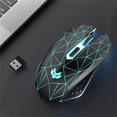thumbnail image 1 of HLONK X5 Wireless Bluetooth Gaming Mouse  Rechargeable LED Wireless Mouse Silent Optical Rainbow USB Computer Mice for Laptop PC, 1 of 5