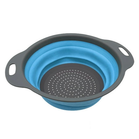Collapsible Strainer - Foldable Wash Colander Fruit Vegetable Washing Basket Kitchen Collapsible Strainer