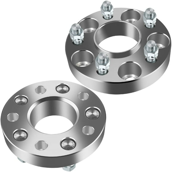 OCPTY Entretoises de Roue 5x4.5 à 5x4.5 pour 3 pour 3 Sport pour 3000GT pour 5 pour 6 pour 626 pour Azera 1 Pouce 12x1.5 Goujons 67.1mm Alésage de Moyeu Forgé Entretoises de Roue 5 Crantées 2 Pcs
