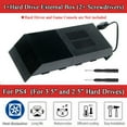 thumbnail image 1 of ALLTIMES Hard Drive External Box Enclosure for PS4 Compatible with 3.5" and 2.5" Hard Drives, 1 of 8