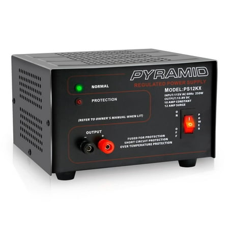 PYRAMID PS12KX - Bench Power Supply, AC-to-DC Power Converter (10 (Best Ac With Inverter Technology)