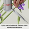 thumbnail image 6 of Coolnut 60" Lavender Flower Round Tablecloth, Waterproof Spillproof Polyester Fabric Table Cover with Zipper Umbrella Hole for Outdoor Patio Garden Dining Party, 6 of 7