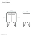 thumbnail image 3 of Annecy 24 Navy Blue Bathroom Vanity Cabinet Only (SM-BV212NB), 3 of 3