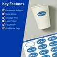 thumbnail image 3 of Avery TrueBlock White Oval Labels, 1" x 2", 1,200ct, 3 of 8