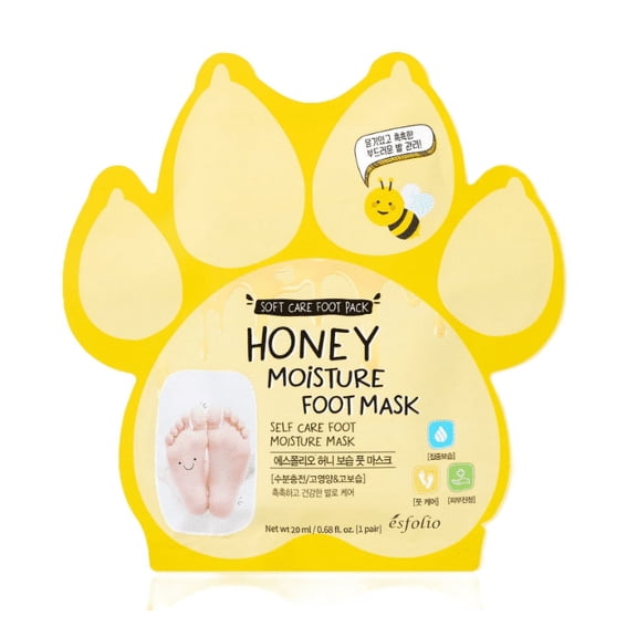 Honey Moisture Foot Mask, 5 Sheets