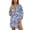 Watercolor Cherry Blossom Print Blue, variant on Renewold Bathing Suit Cover Up for Women Long Sleeve Button Down Shirts for Women Lightweight Comfy Beach Cover Up Shirt Casual Resort Wear Beach Tunic Top, Pink Blue Leopard Print, S