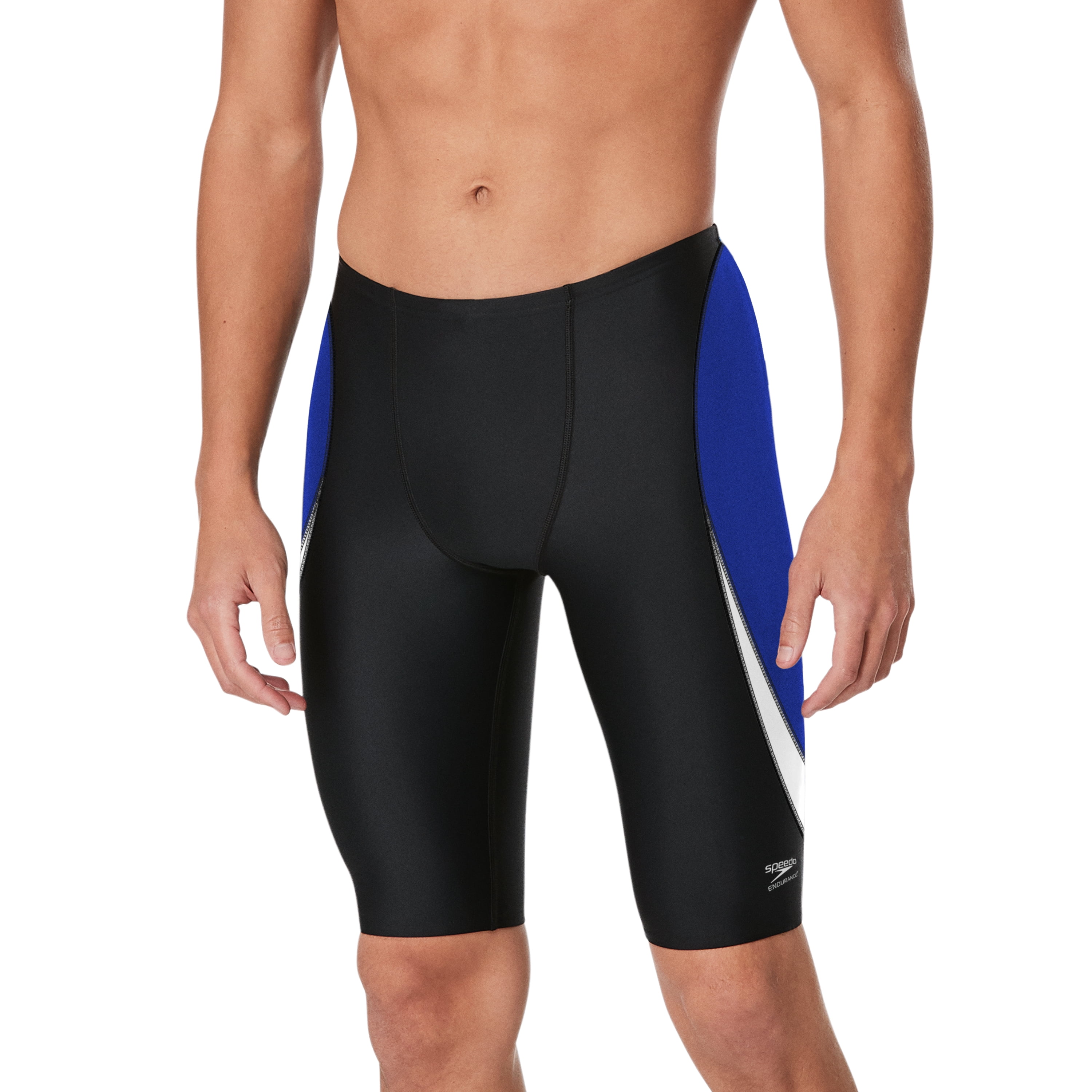 Speedo Men's Adult Edge Splice Jammer - Team Black/Blue, Size: 34