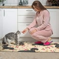 thumbnail image 3 of Dachshund and Flower Kitchen Rugs Sets Of 2,Anti Fatigue Kitchen Mat Rugs Non Slip Washable,Decorative Kitchen Floor Mats for Kitchen,Sink,Laundry,17"x30"+17"x47", 3 of 7