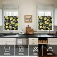 thumbnail image 2 of I Love Lemons Kitchen Curtains - 2 Pack Bright Yellow Fruit & Flower Tier Curtains, Retro Vintage Style Window Panels with Rod Pocket, 27.5x24 Inch, 2 of 4