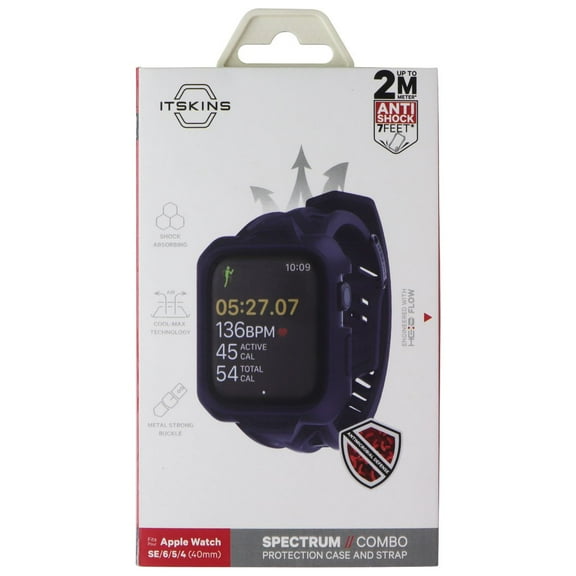 ITSKINS Spectrum Combo Case/Strap for Apple Watch Series SE/6/5/4 (40mm) - Blue