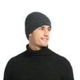 thumbnail image 1 of LSLJS Double-layer Woolen Hat and Velvet Warm Mixed Color Men's Knitted Hat Gifts for Men, 1 of 3