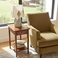 thumbnail image 3 of Solid Bamboo Recliner Table with Drawer Mahogany, 3 of 7