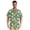 Monkey Faces Flowers Dots, variant on Men's Casual Button Down Shirts Short Sleeve Summer Hawaiian Beach Shirt, Monkey Faces Flowers Dots