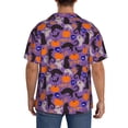 thumbnail image 3 of Sikiie Halloween Black Cats Men's Cuban Shirt, Hawaiian Shirts, Business Casual Button Down Shirts, Short Sleeve Shirt-Small, 3 of 5