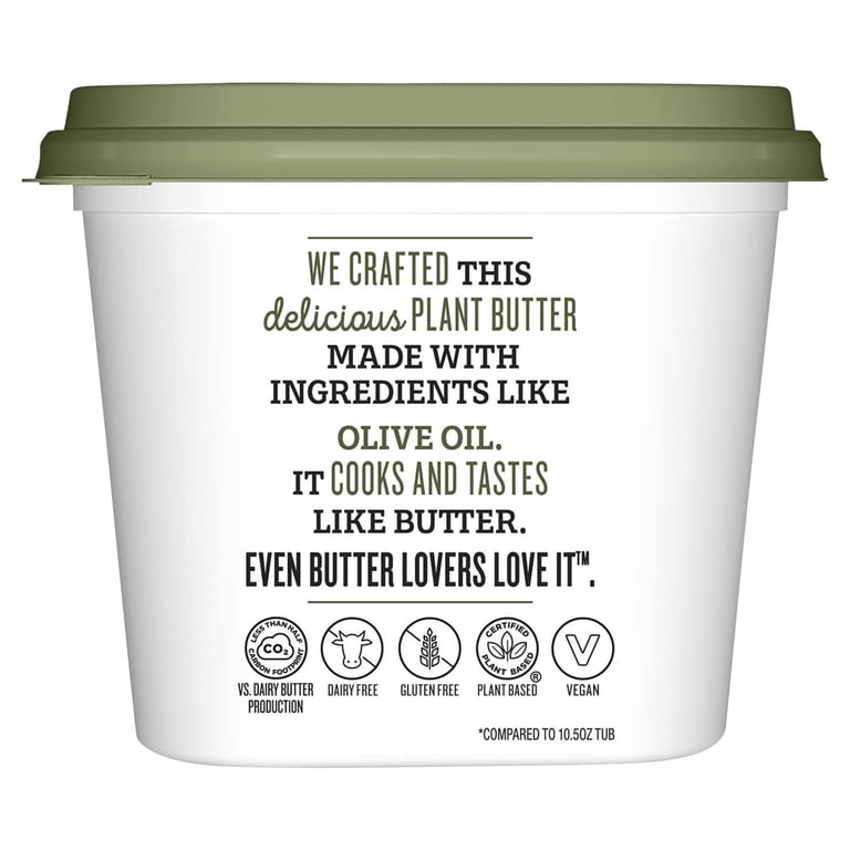 Country Crock Plant Butter with Olive Oil 14 oz Tub Vegan and