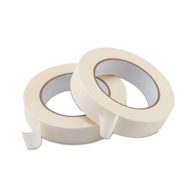 Cinta de enmascarar Lichamp, 2 paquetes, 2.5 cm x 50 m, beige