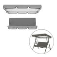 thumbnail image 6 of oshhnii Garden Swing Chair Canopy Cover Kit Accessories Canopy 195x125x15cm Sunproof Grey, 6 of 8