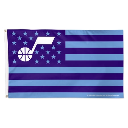 WinCraft Utah Jazz 3 x 5 Single-Sided Deluxe Patriotic Stars & Stripes Flag