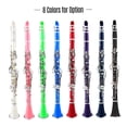 thumbnail image 4 of Riwcyla Clarinet ABS 17 bB Flat Soprano Binocular Clarinet with Cleaning Cloth Gloves 10 Reeds Screwdriver Reed Case Woodwind Instrument, 4 of 6